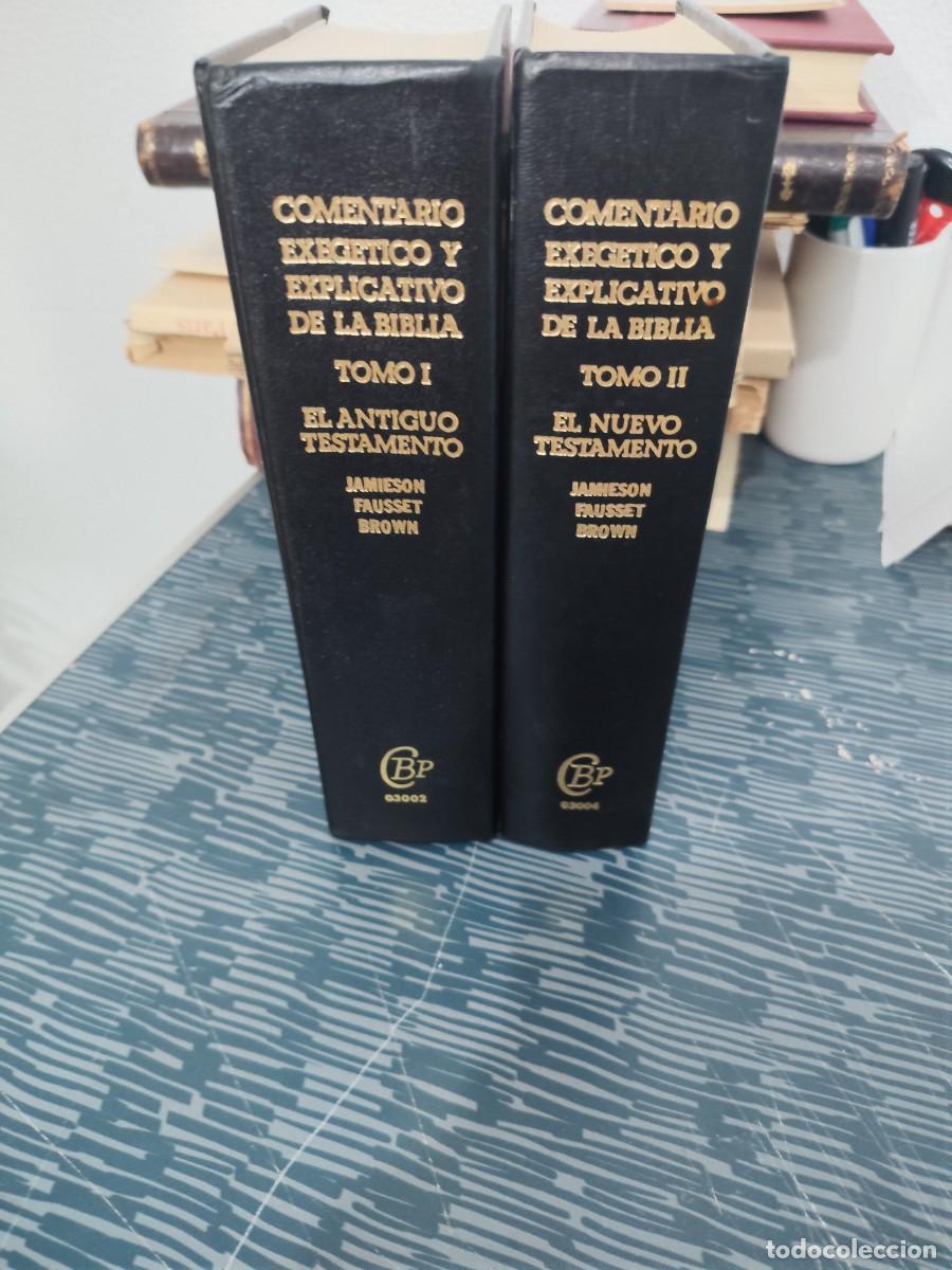 Libros de segunda mano: COMENTARIO EXEGETICO Y EXPLICATIVO DE LA BIBLIA,2 TOMOS, ROBERTO JAMIESON Y OTROS,1982,LEER.