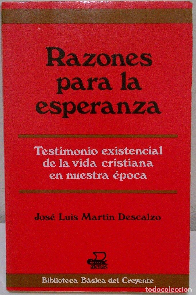 Libros de segunda mano: Razones para la Esperanza : testimonio existencial de la vida Cristian