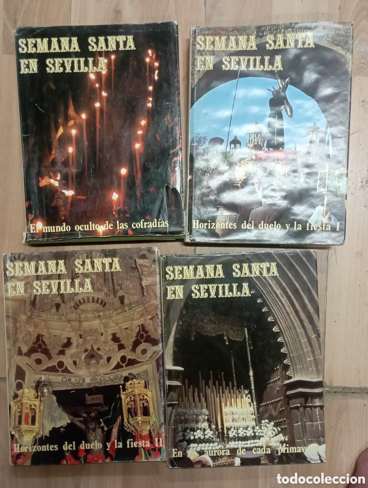 Libros de segunda mano: 4tomos semana santa en Sevilla ,edici&oacute;n bea
