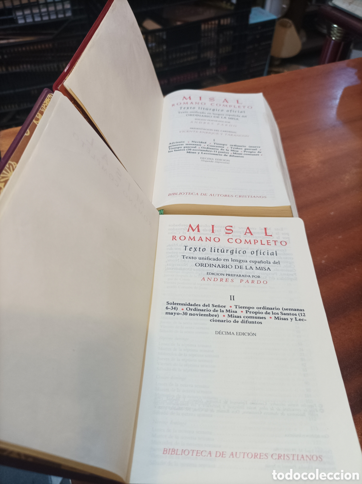 Libros de segunda mano: MISAL ROMANO TOMOII Y TOMOII.10 EDICION . BIBLIOTECA DE AUTORES CRISTIANOS.