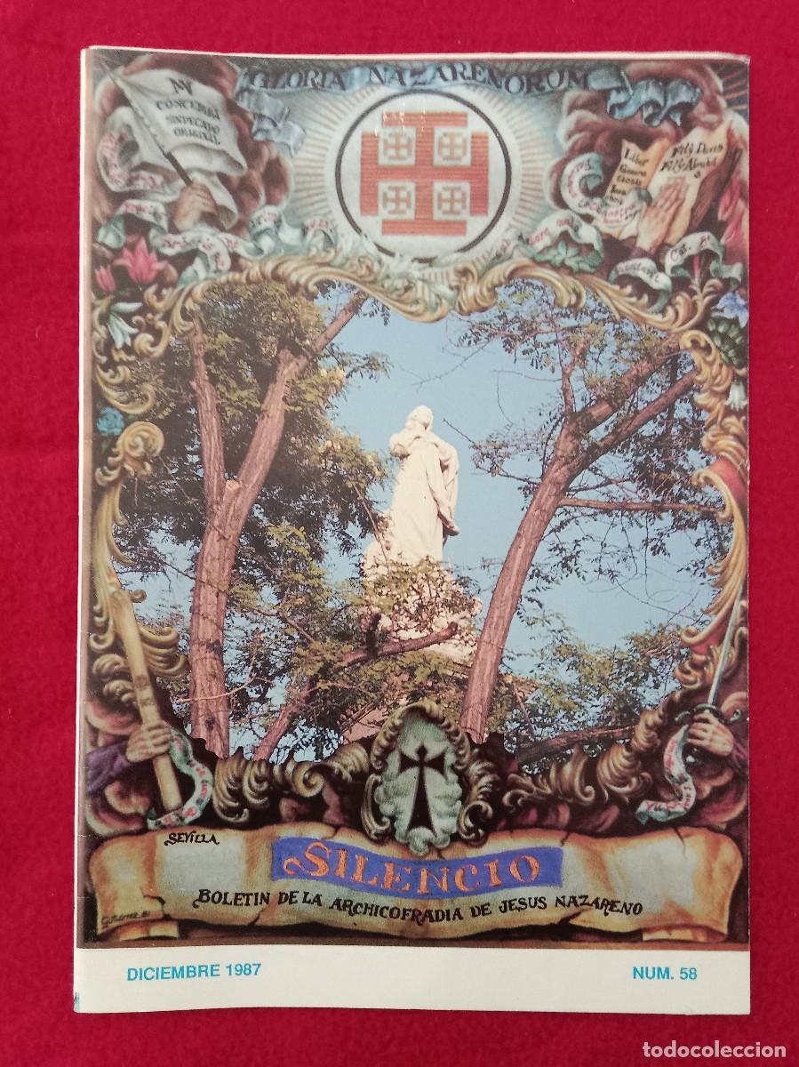 Libros de segunda mano: Bolet&iacute;n - Silencio - Hermandad del Silencio - N&ordm;. 58 - Diciembre. 1987