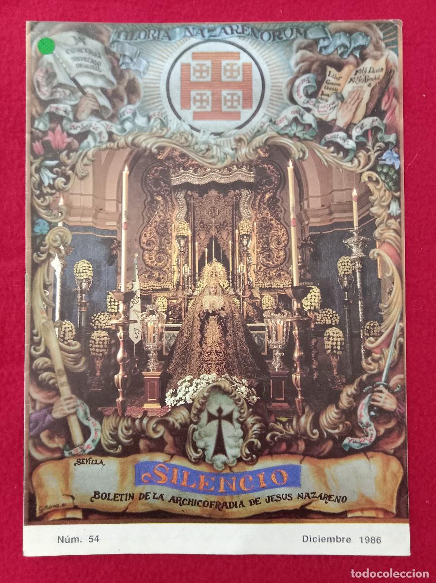 Libros de segunda mano: Bolet&iacute;n - Silencio - Hermandad del Silencio - N&ordm;. 54 - Diciembre. 1986