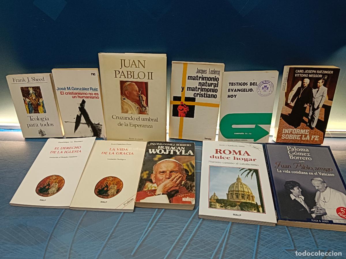 Libros de segunda mano: Lote, 11 libros, eclesi&aacute;sticos, Teolog&iacute;a para todos, Juan Pablo II, Informe sobre la Fe y mas