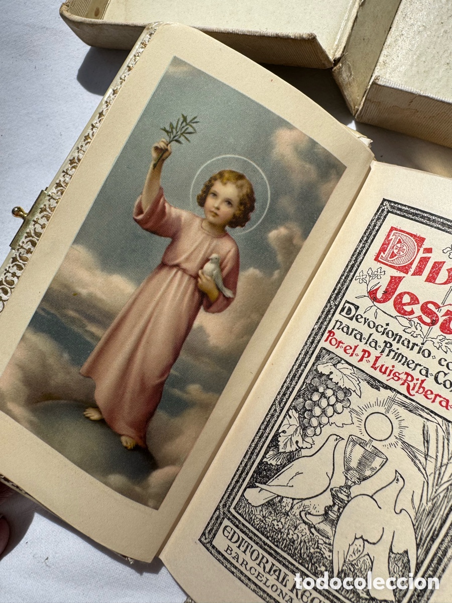 Libros de segunda mano: Misal Divino Jes&uacute;s Primera Comuni&oacute;n Editorial Regina con caja original