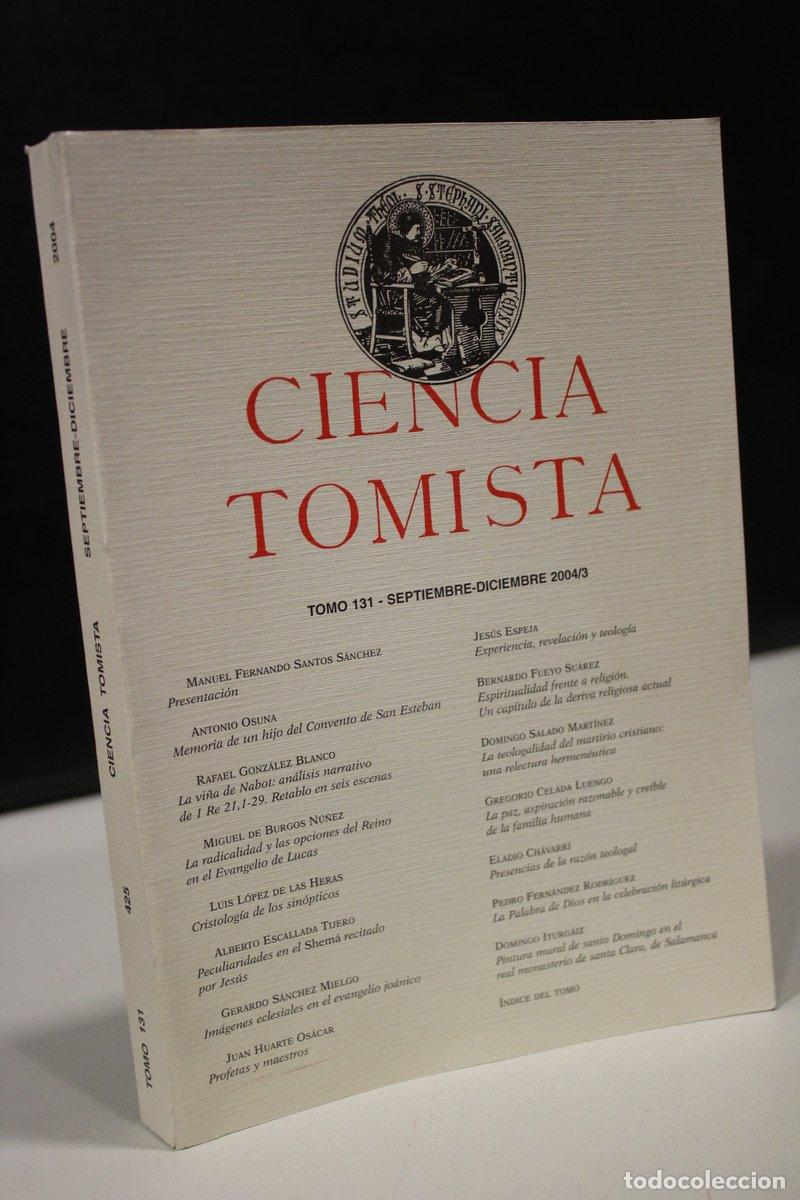 Libros de segunda mano: Ciencia Tomista. Tomo 131. Septiembre-Diciembre 2004/3. - Vv.aa.