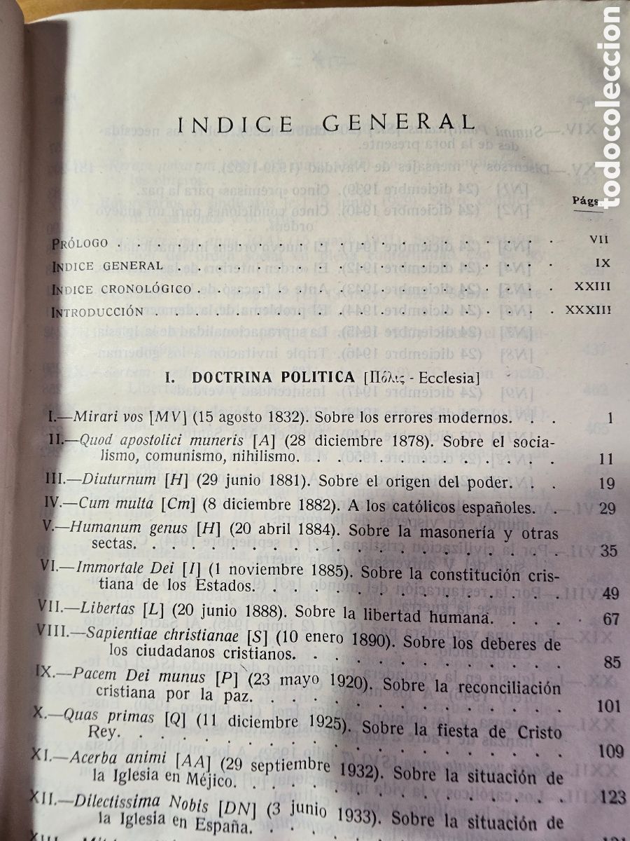Libros de segunda mano: Colecci&oacute;n de Enc&iacute;clicas y documentos Pontificios, 1955 - Foto 3
