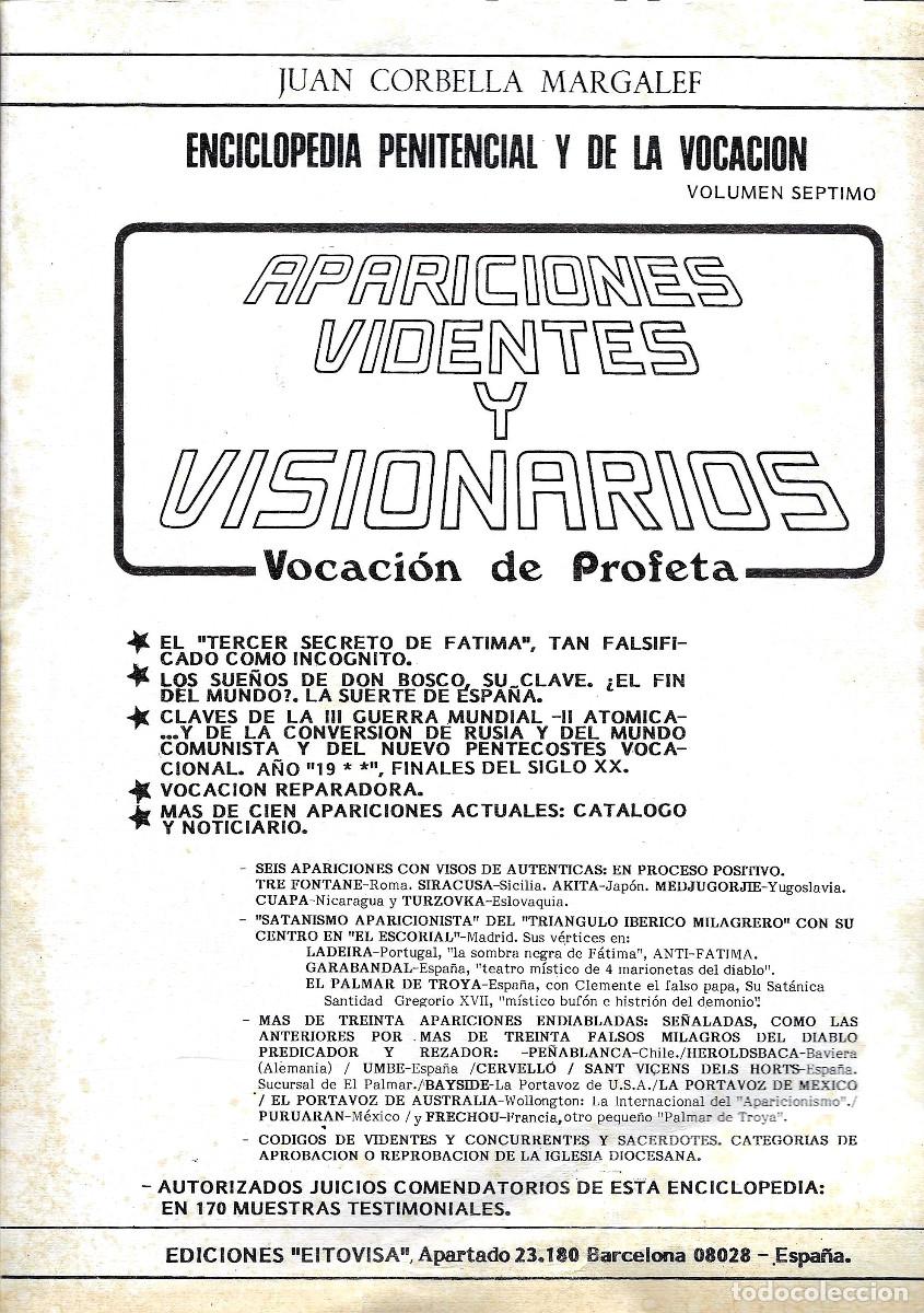 Libros de segunda mano: Religi&oacute;n. Enciclopedia Penitencial y de la Vocaci&oacute;n. Apariciones, Videntes y Visionarios. Vocaci&oacute;n d