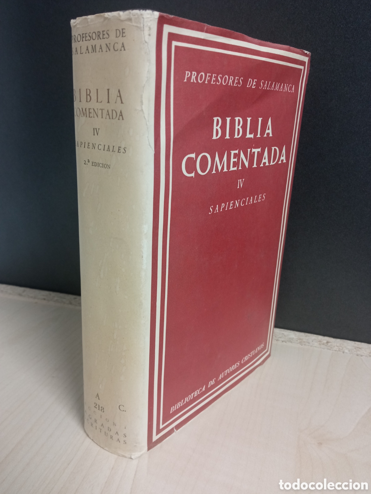 Libros de segunda mano: Biblia Comentada IV Sapienciales 1967 Profesores de Salamanca