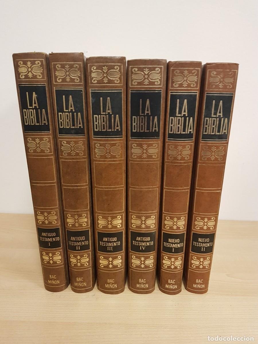Libros de segunda mano: La Biblia Bac Mi&ntilde;on 6 tomos Antiguo y Nuevo Testamento La Editorial Catolica 1970
