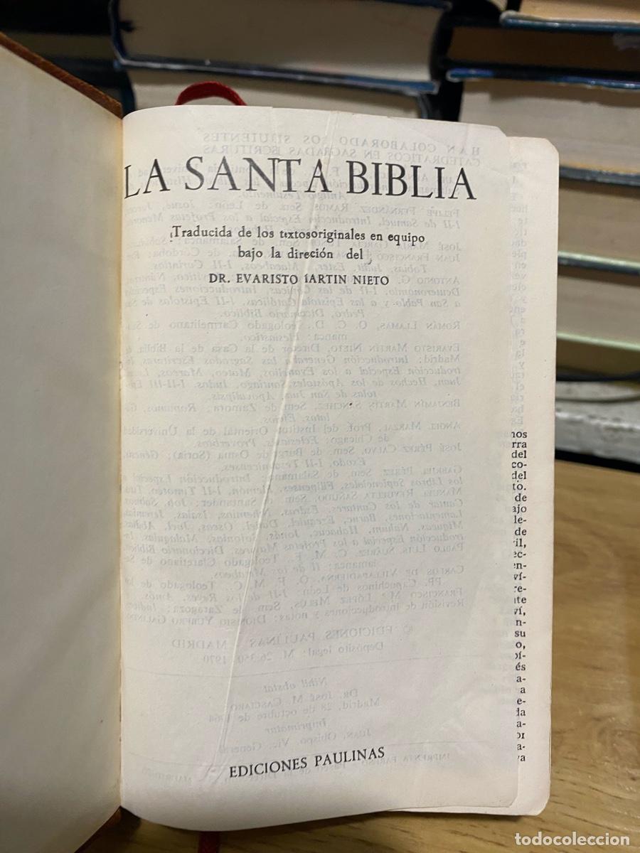 Libros de segunda mano: LA SANTA BIBLIA, DIRECCION DE EVARISTA MARTIN NIETO, EDICIONES PAULINAS