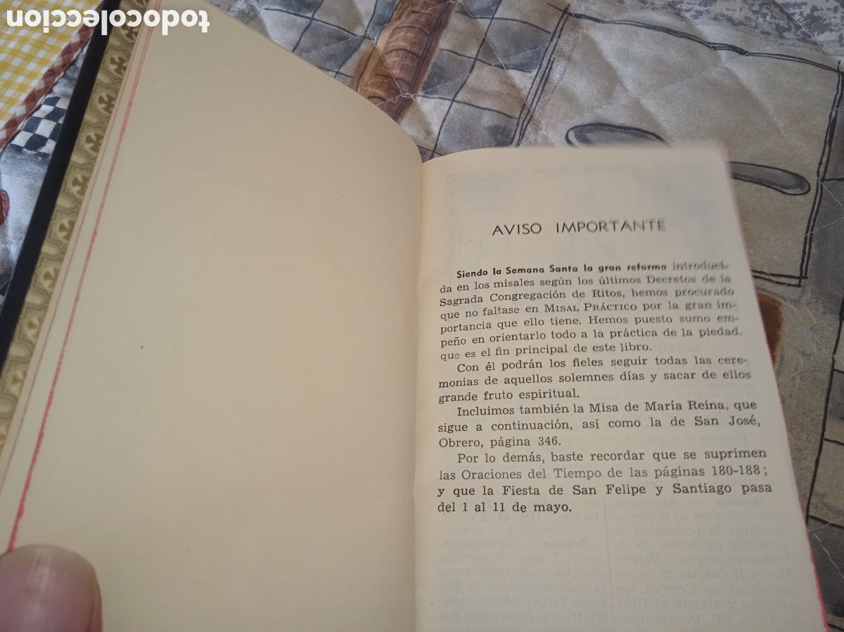 Libros de segunda mano: MISAL PRACTICO Y DEVOCIONARIO, L. RIBERA, 1954, LR - Foto 7