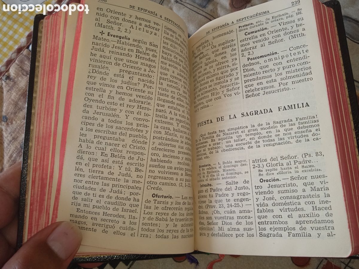 Libros de segunda mano: MISAL PRACTICO Y DEVOCIONARIO, L. RIBERA, 1954, LR - Foto 12