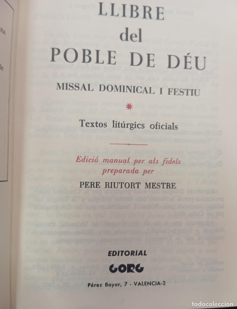 Libros de segunda mano: LLIBRE DEL POBLE DE DEU - Foto 2