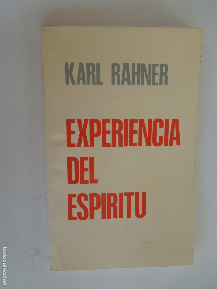 Libros de segunda mano: EXPERIENCIA DEL ESPIRITU - KARL RAHNER - 1977