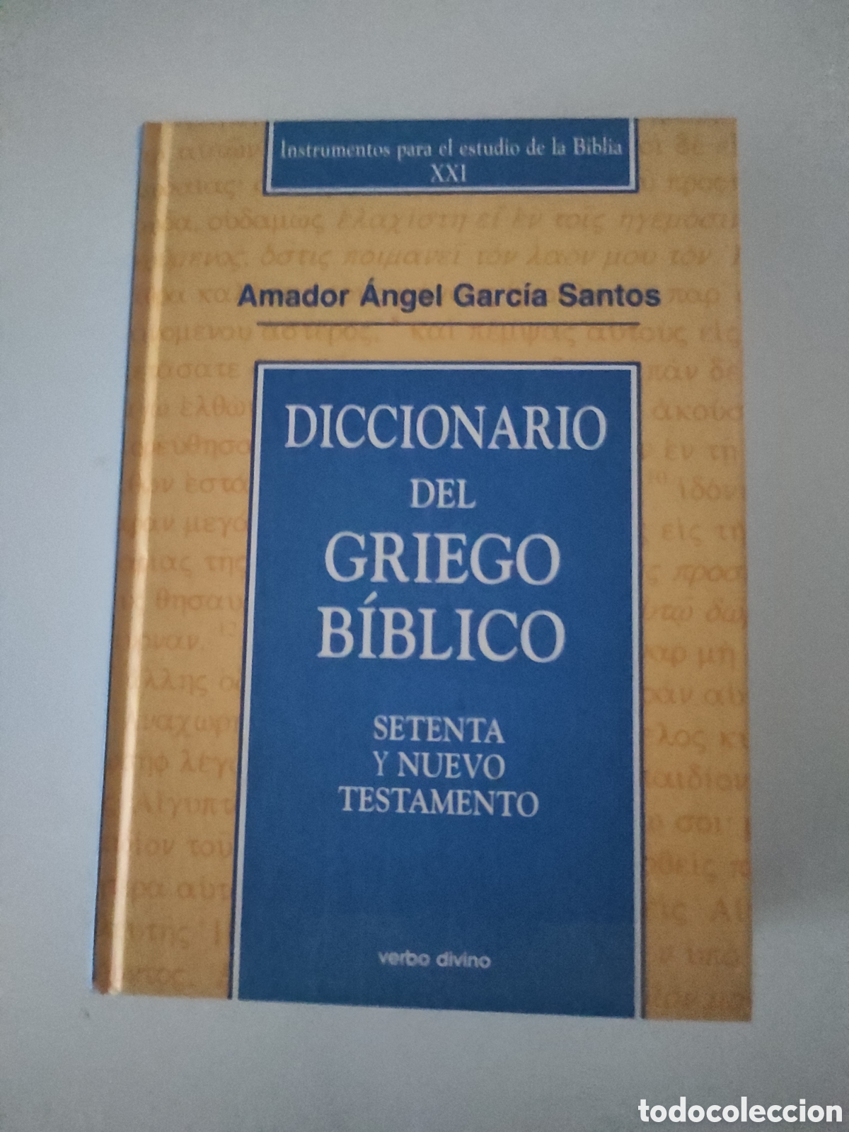 Libros de segunda mano: Diccionario del Griego B&iacute;blico. Setenta y Nuevo Testamento. Verbo Divino. Amador &Aacute;ngel Garc&iacute;a Santos