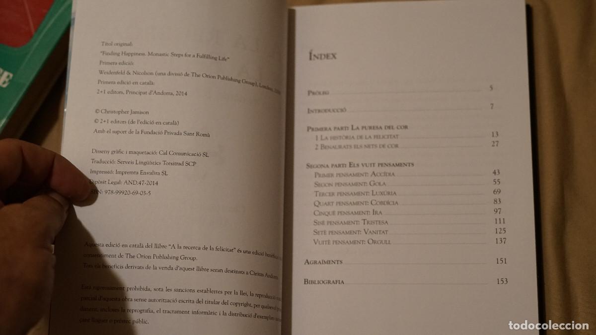 Libros de segunda mano: Abat Christopher Jamison - A la recerca de la felicitat - Foto 2