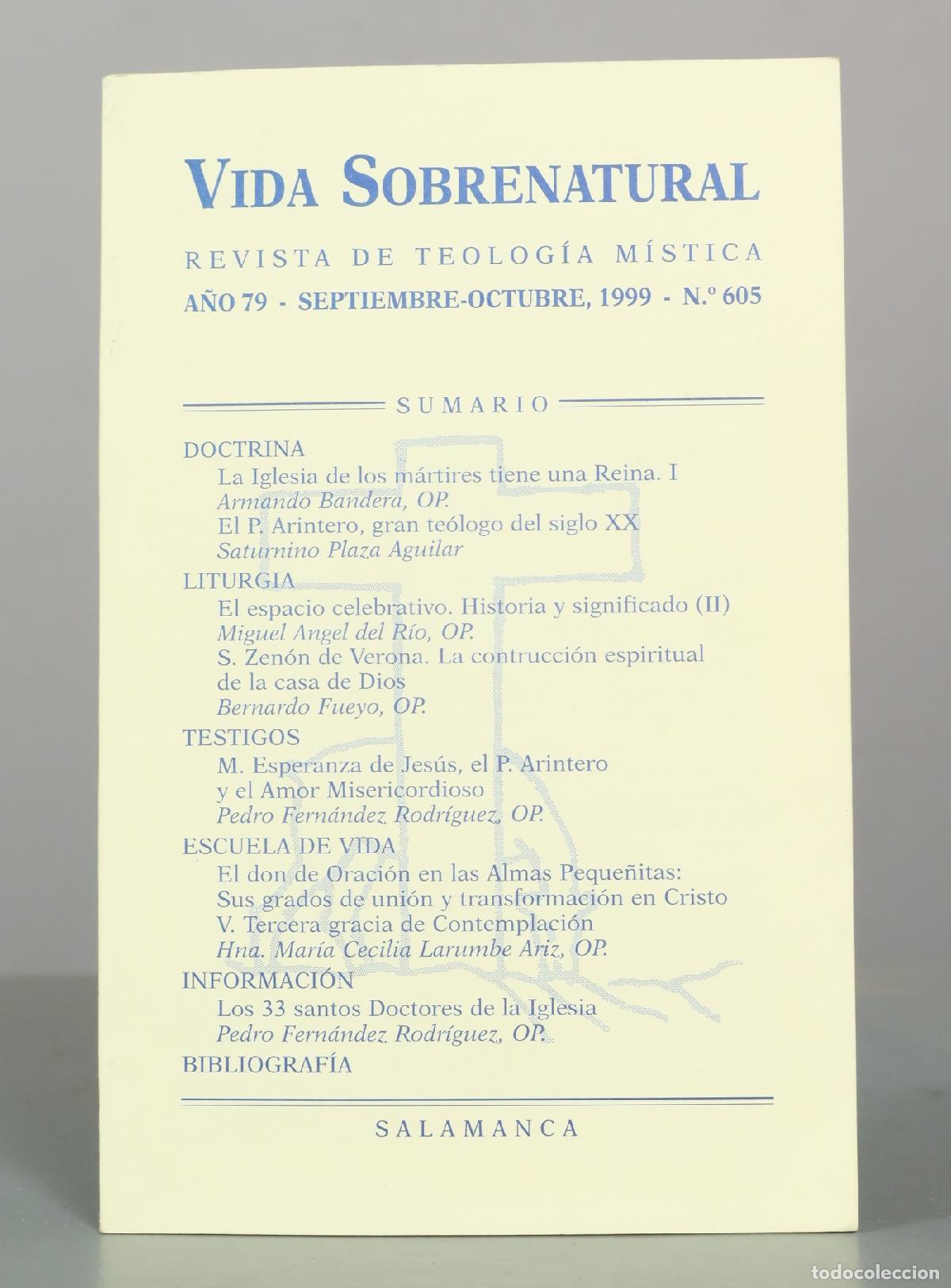 Libros de segunda mano: VIDA SOBRENATURAL. REVISTA. N 605