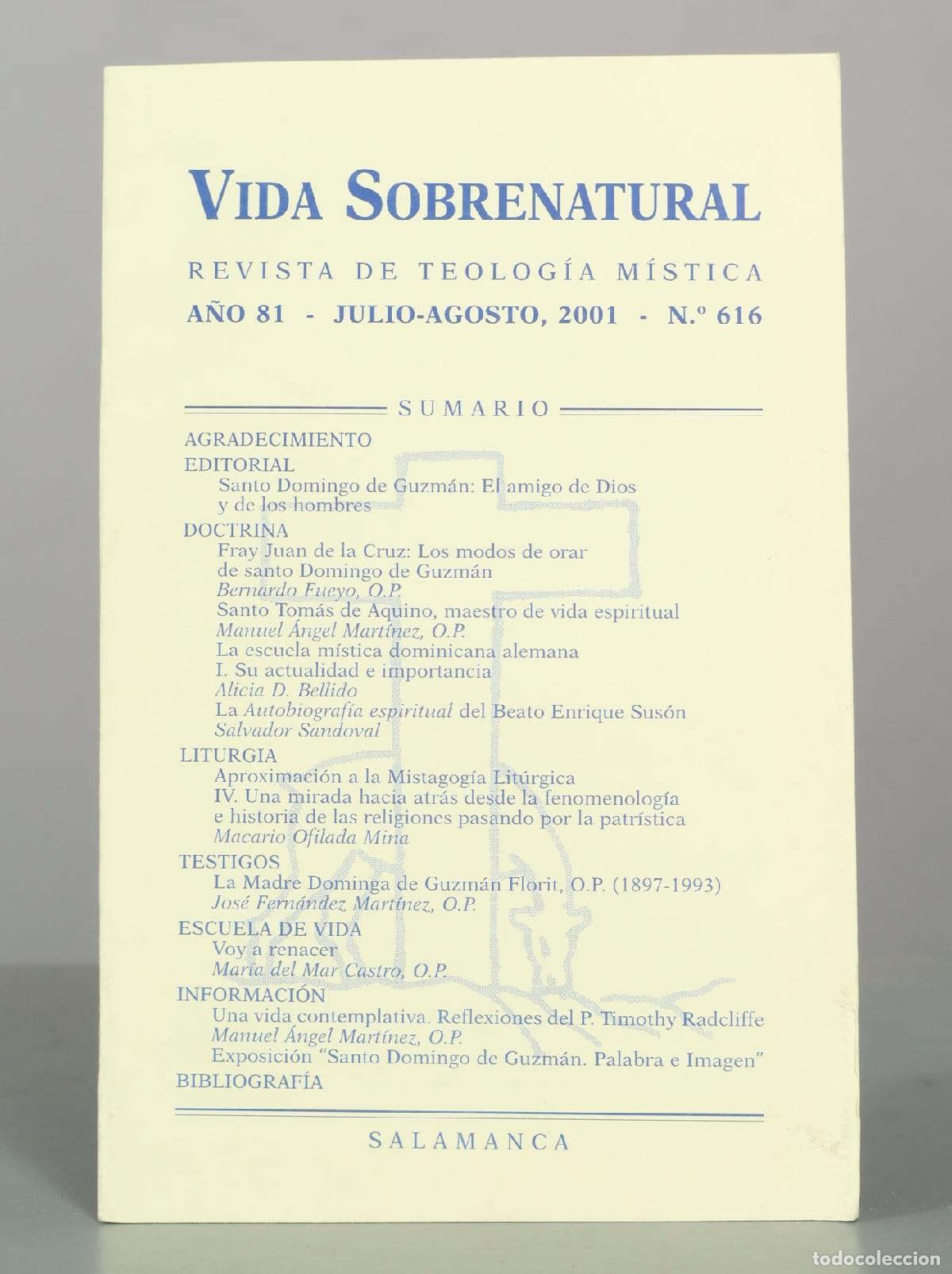 Libros de segunda mano: VIDA SOBRENATURAL. REVISTA. N 616
