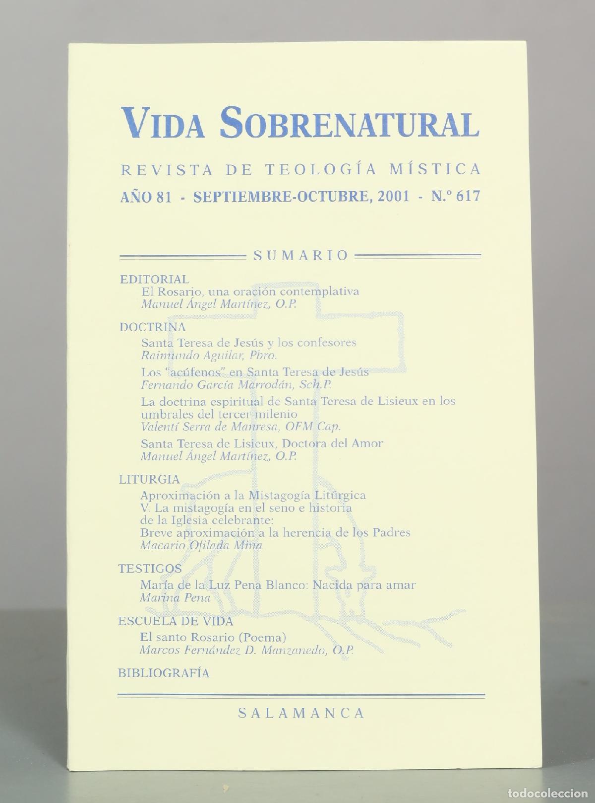 Libros de segunda mano: Vida Sobrenatural - Revista de Teolog&iacute;a M&iacute;stica - A&ntilde;o 81, N.&ordm; 617