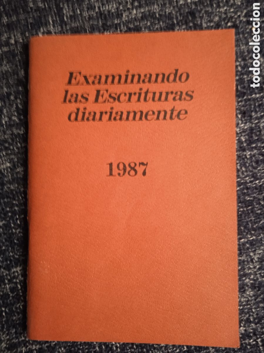 Libros de segunda mano: Examinando las Escrituras diariamente. 1987. - Testigos de Jehov&aacute;