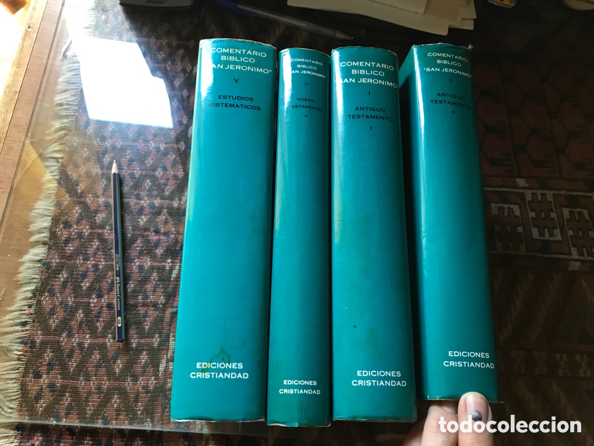Libros de segunda mano: Comentario b&iacute;blico &ldquo;San Jer&oacute;nimo &ldquo;. Ediciones Cristiandad. Cuatro tomos. Pasta dura