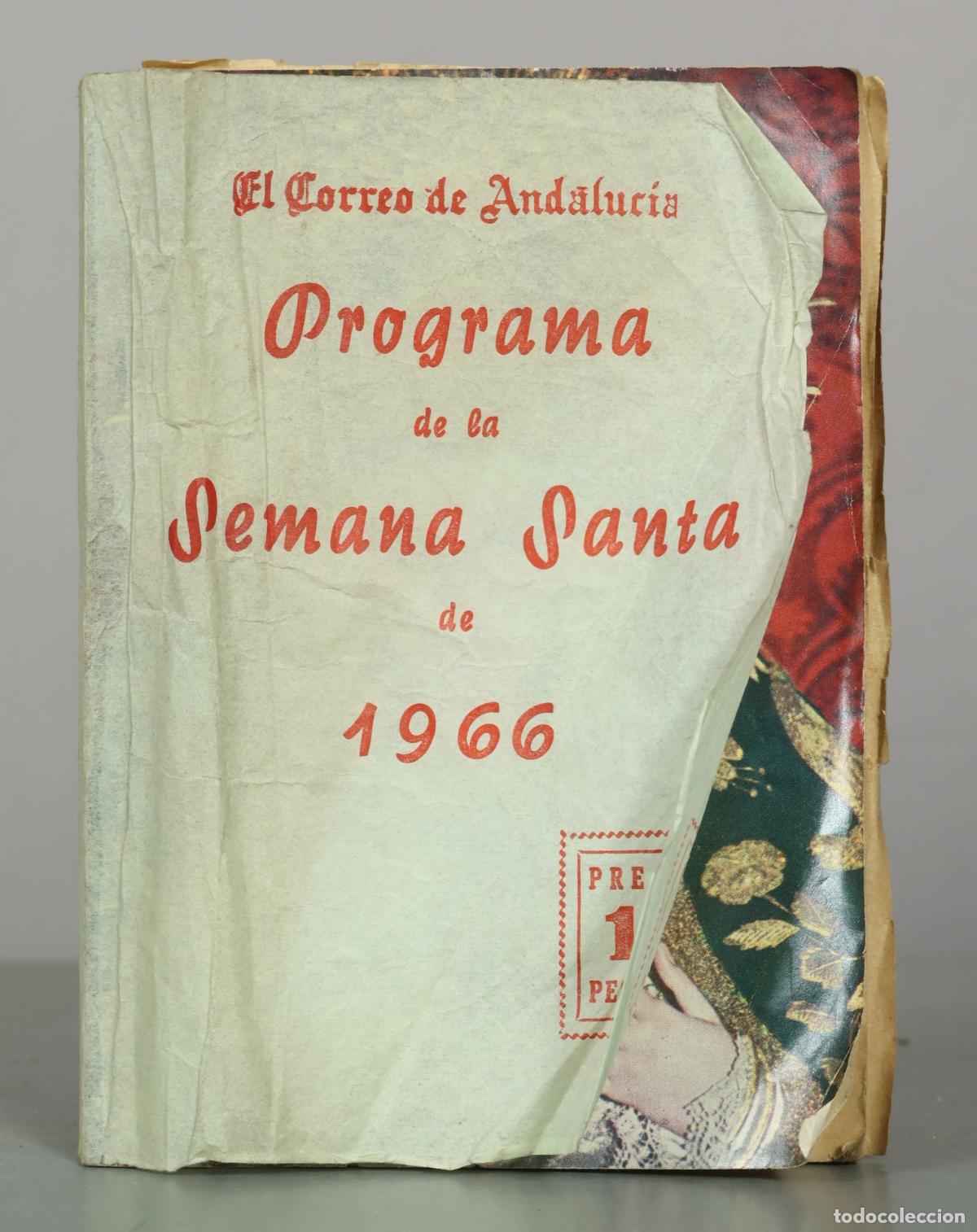 Libros de segunda mano: Programa de la Semana Santa de Sevilla - El Correo de Andaluc&iacute;a 1966