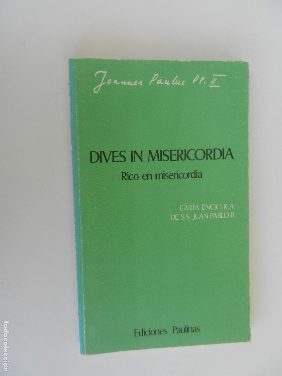 Libros de segunda mano: DIVES IN MISERICORDIA - RICO EN MISERICORDIA - CARTA ENCICLICA - JUAN PABLO II - EDC PAULINAS 1980