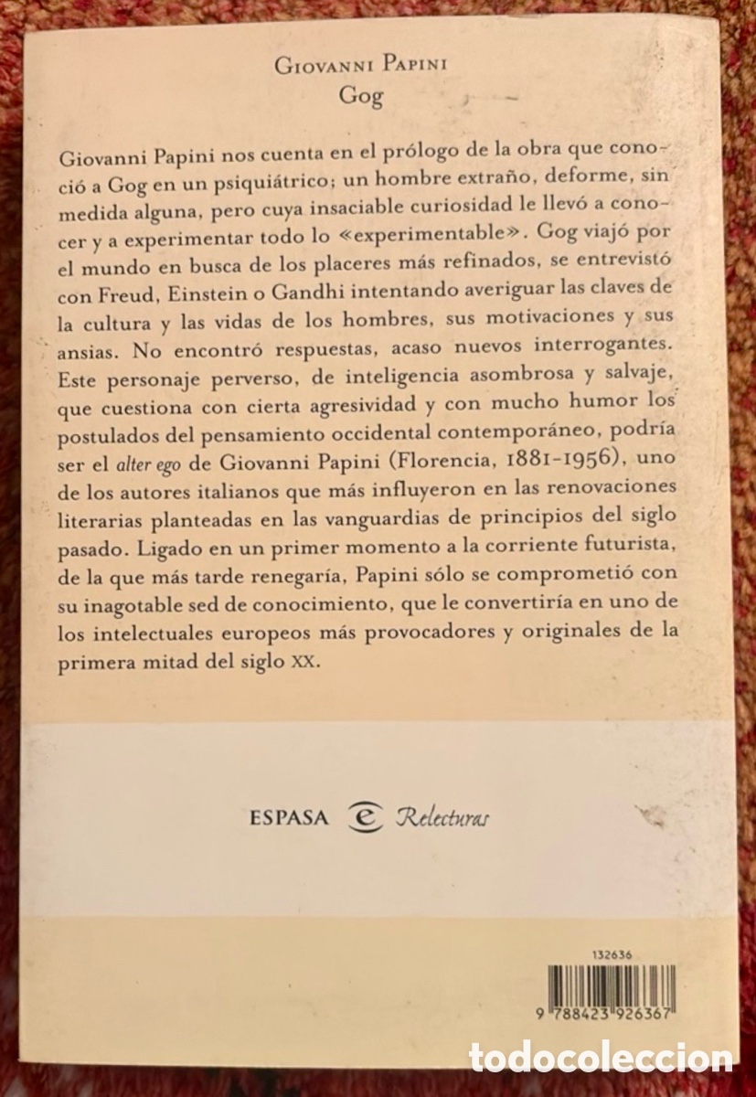 Libros de segunda mano: GOG. Giovanni Papini. Espasa - Foto 3