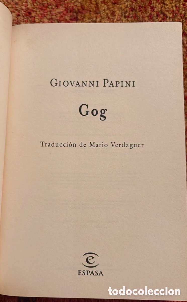 Libros de segunda mano: GOG. Giovanni Papini. Espasa - Foto 4