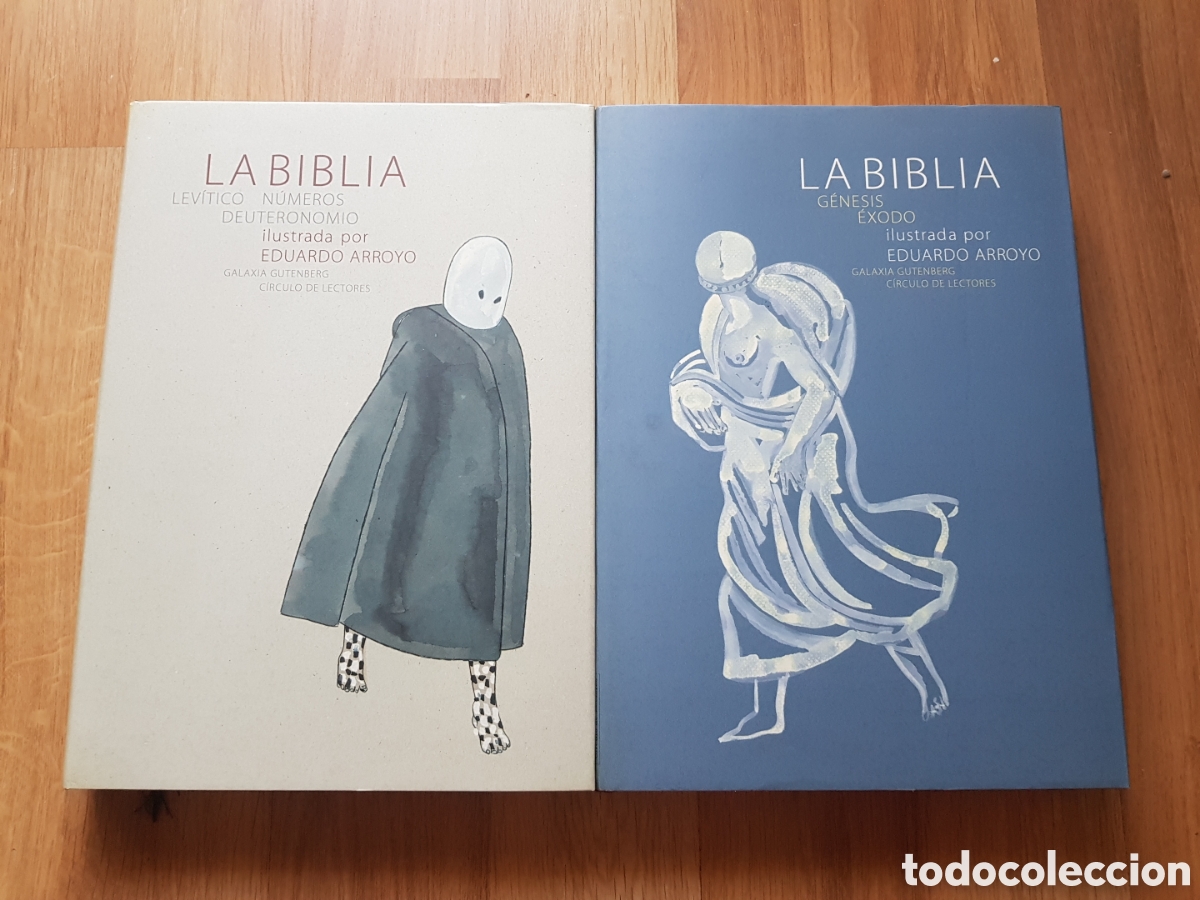 Libros de segunda mano: LA BIBLIA - 2 TOMOS - Ilustrada por Eduardo Arroyo - Galaxia Gutenberg - Circulo de Lectores