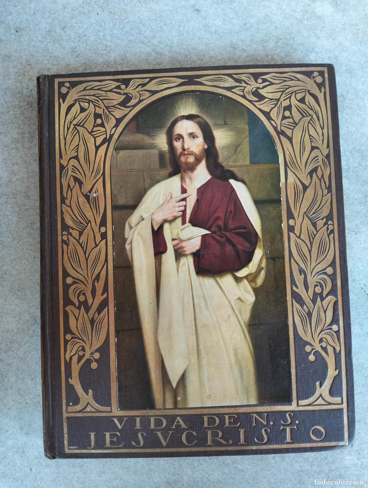 Libros de segunda mano: Vida de nuestro se&ntilde;or Jesucristo en 80 l&aacute;minas en colores por w hole jos&eacute; mar&iacute;a bover