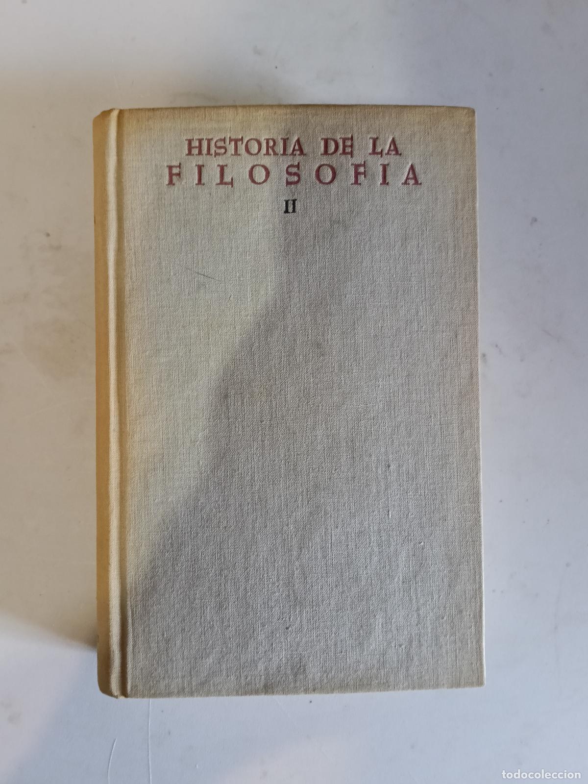 Libros de segunda mano: HISTORIA DE LA FILOSOFIA II JOHANNES HIRSCHBERGER HERDER A&Ntilde;O 1964 N&ordm;190