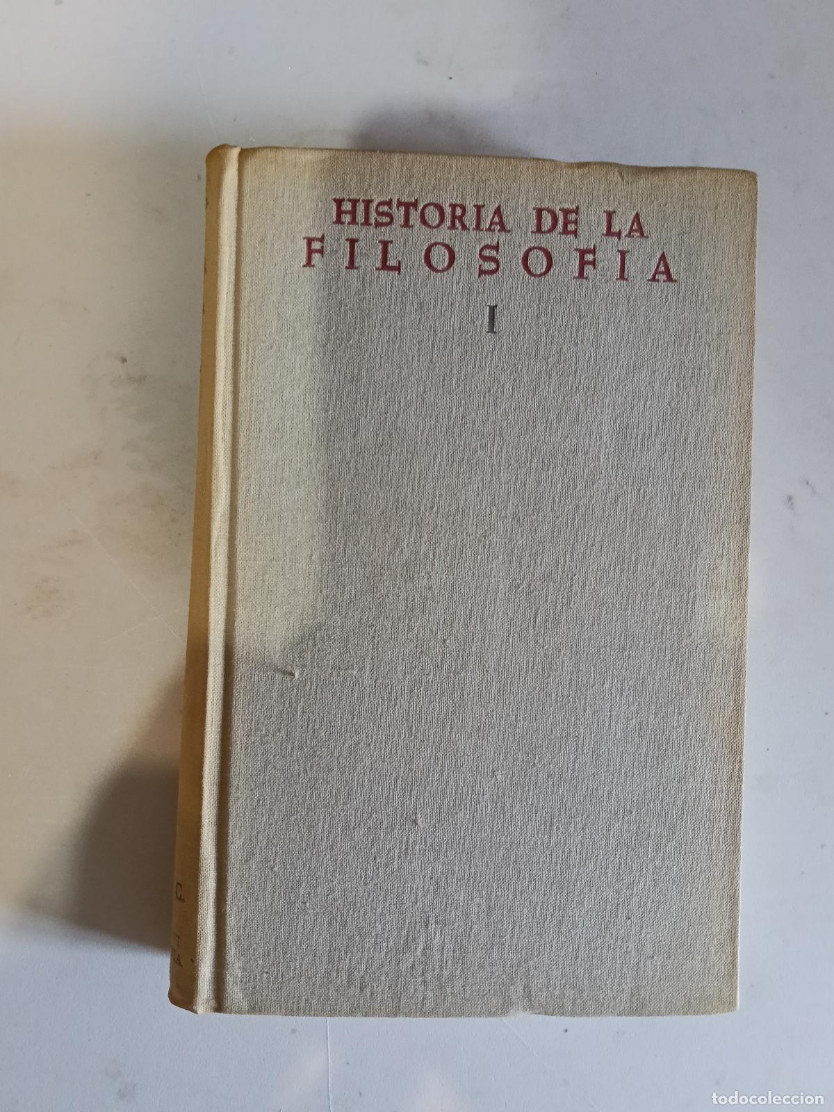 Libros de segunda mano: HISTORIA DE LA FILOSOFIA I JOHANNES HIRSCHBERGER HERDER A&Ntilde;O 1965