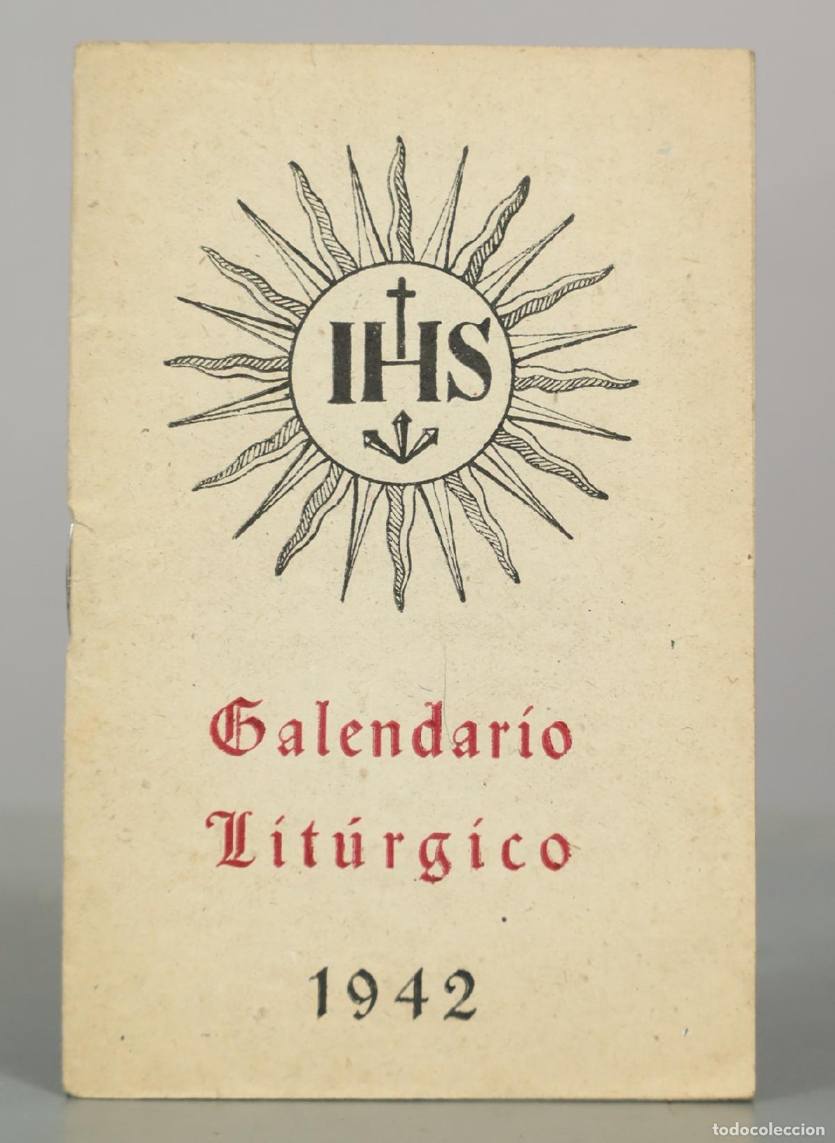 Libros de segunda mano: Calendario Lit&uacute;rgico 1942