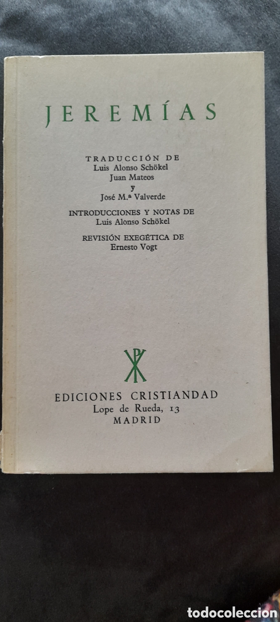Libros de segunda mano: Jerem&iacute;as. Los libros sagrados