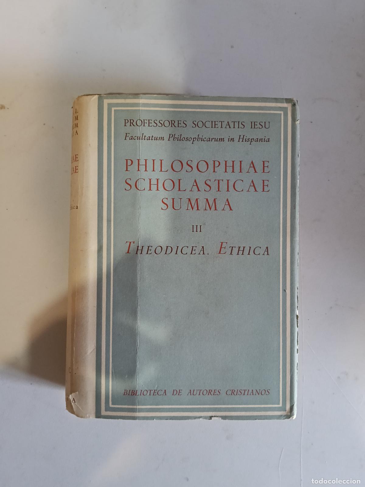Libros de segunda mano: Philosophiae scholasticae summa, tomo III.- Hellin, Josepho BAC N&ordm; 92