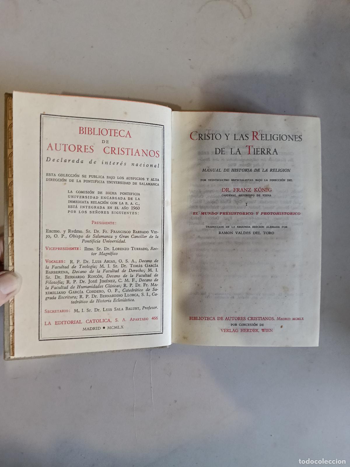 Libros de segunda mano: CRISTO Y LAS RELIGIONES DE LA TIERRA I BAC N&ordm; 200