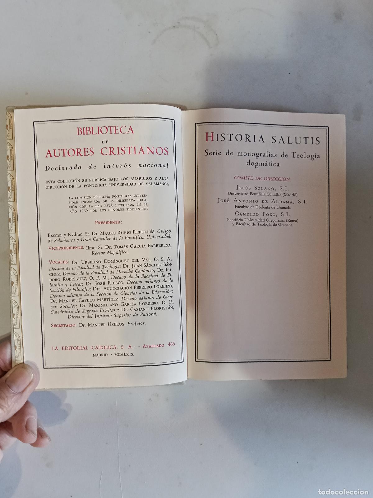 Libros de segunda mano: HISTORIA SALUTIS - DIOS REVELADO POR CRISTO - BIBLIOTECA DE AUTORES CRISTIANOS - 1969 BAC N&ordm; 294