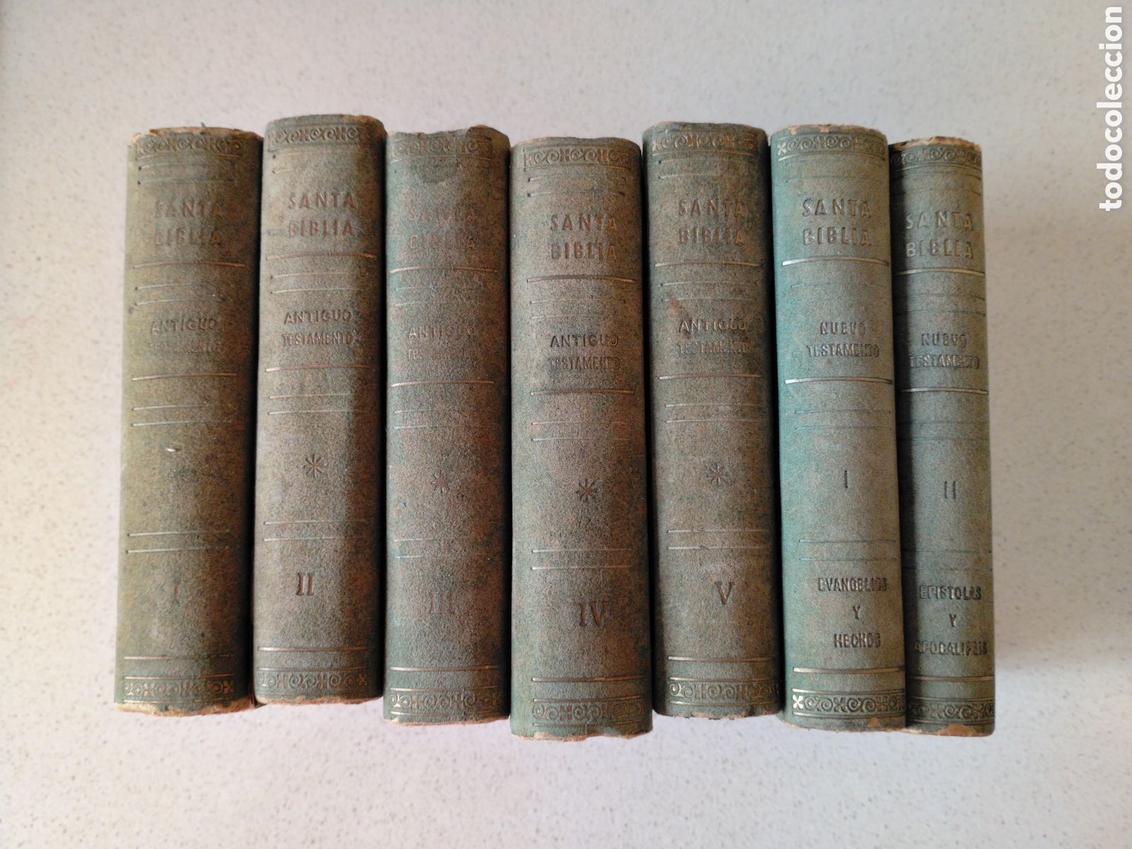 Libros de segunda mano: SANTA BIBLIA-F&Eacute;LIX TORRES AMAT-EDITORIAL VILAMALA BARCELONA 1953-ANTIGUO Y NUEVO TESTAMENTO-7 VOL.