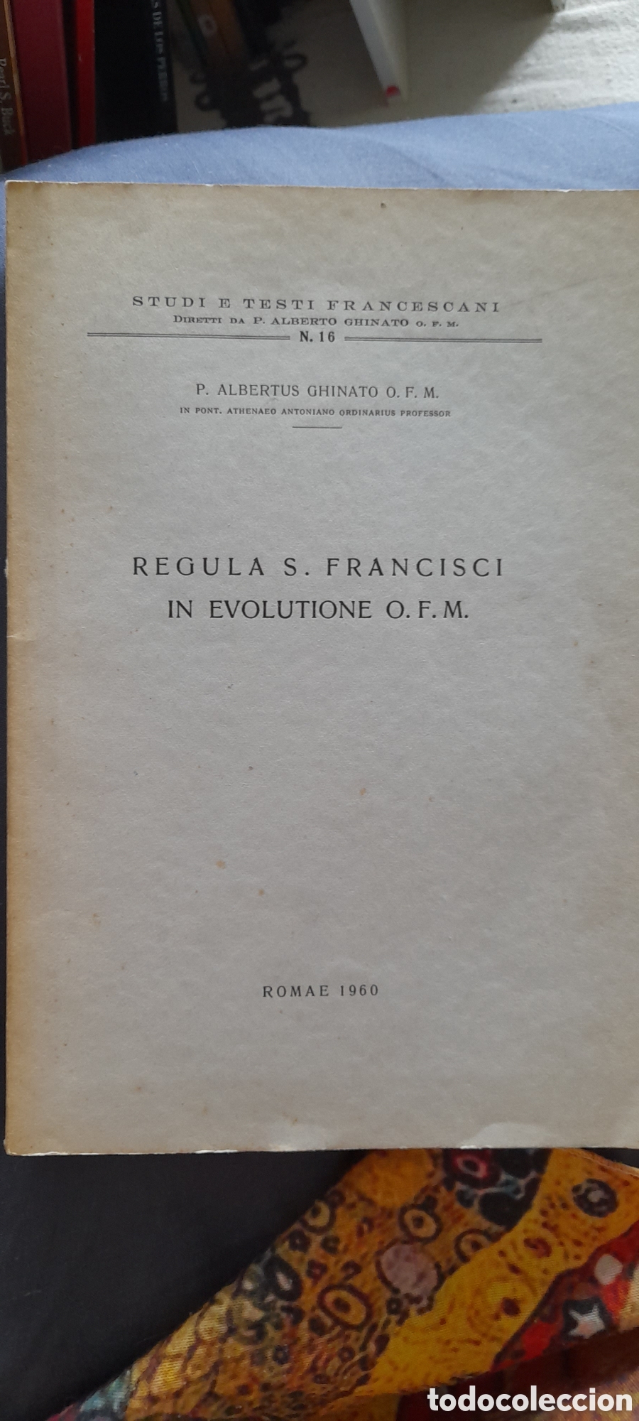 Libros de segunda mano: Regula S. Francisci in evolutione
