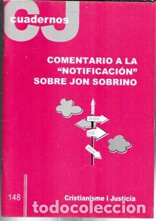 Libros de segunda mano: Cuadernos CJ 148. Comentario a la notificacion sobre Jon Sobrino