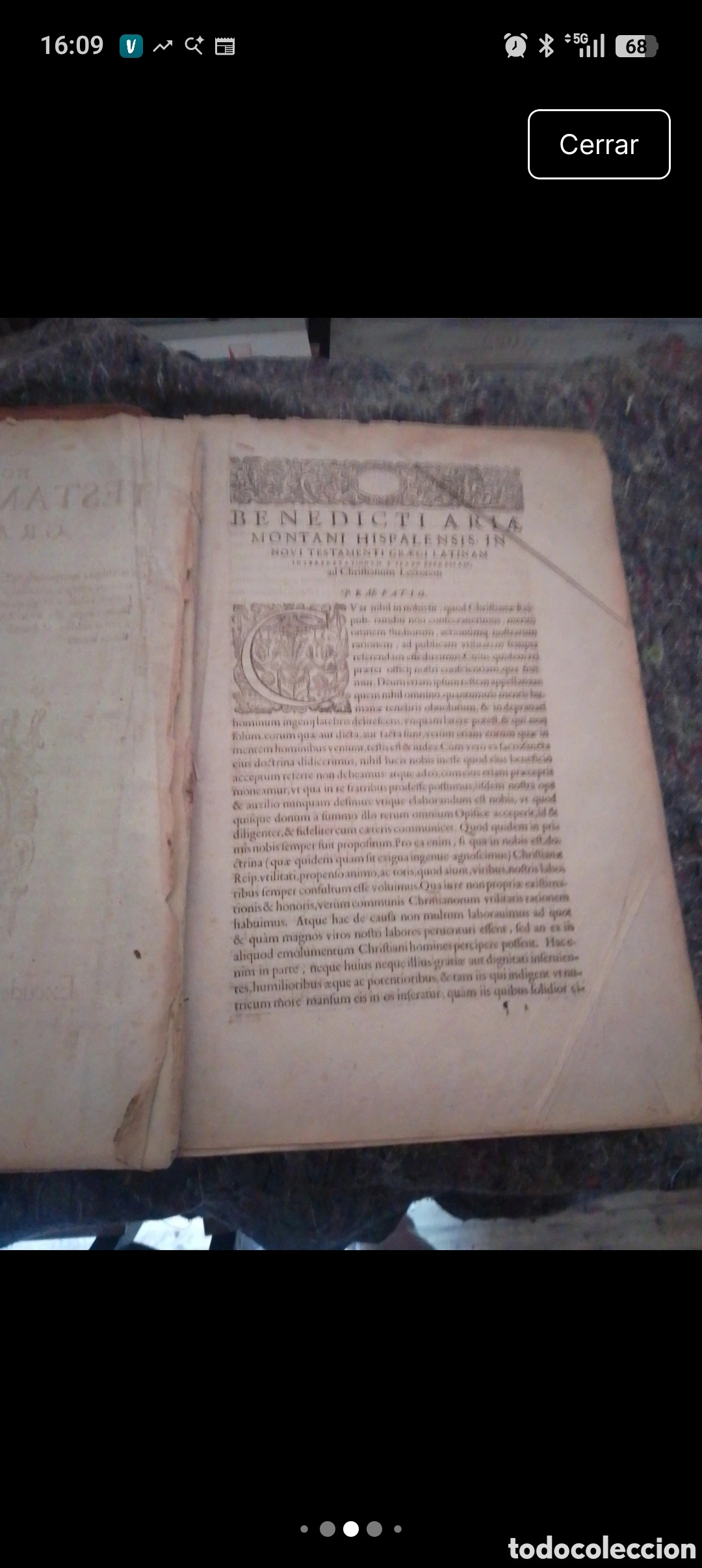 Libros de segunda mano: Rar&iacute;sima Biblia Pol&iacute;glota Arias Montano 1609 Hebreo-Lat&iacute;n-Griego. Para restaurar