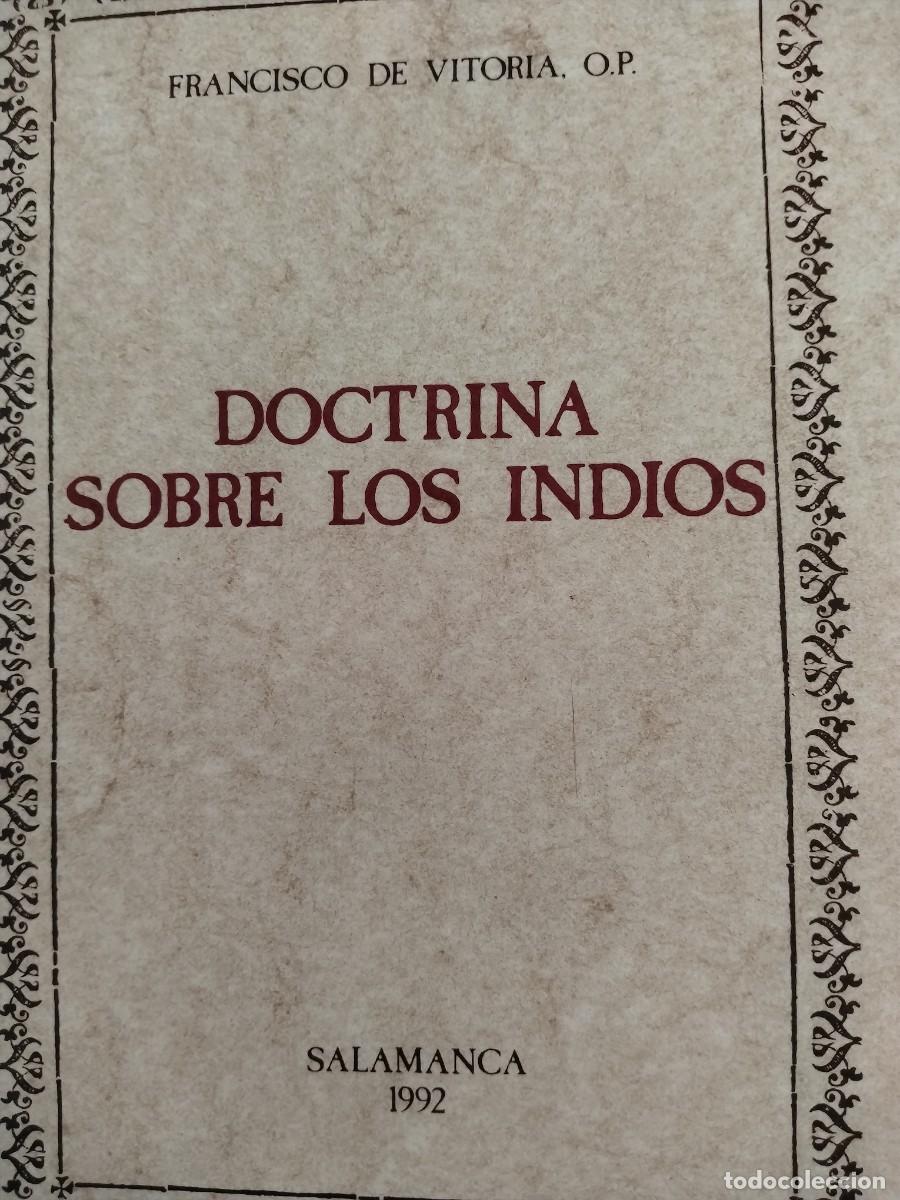 Libros de segunda mano: DOCTRINA SOBRE LOS INDIOS - FCO. DE VICTORIA
