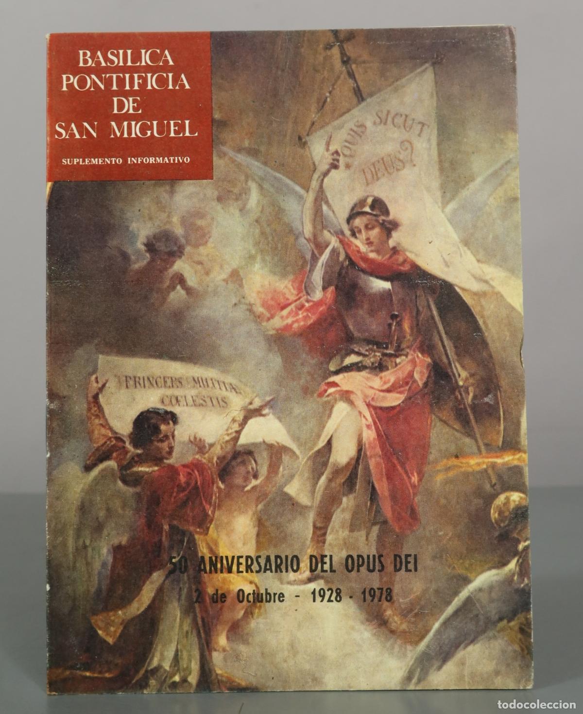 Libros de segunda mano: Basilica Pontificia de San Miguel - Suplemento Informativo - 50 Aniversario del Opus Dei