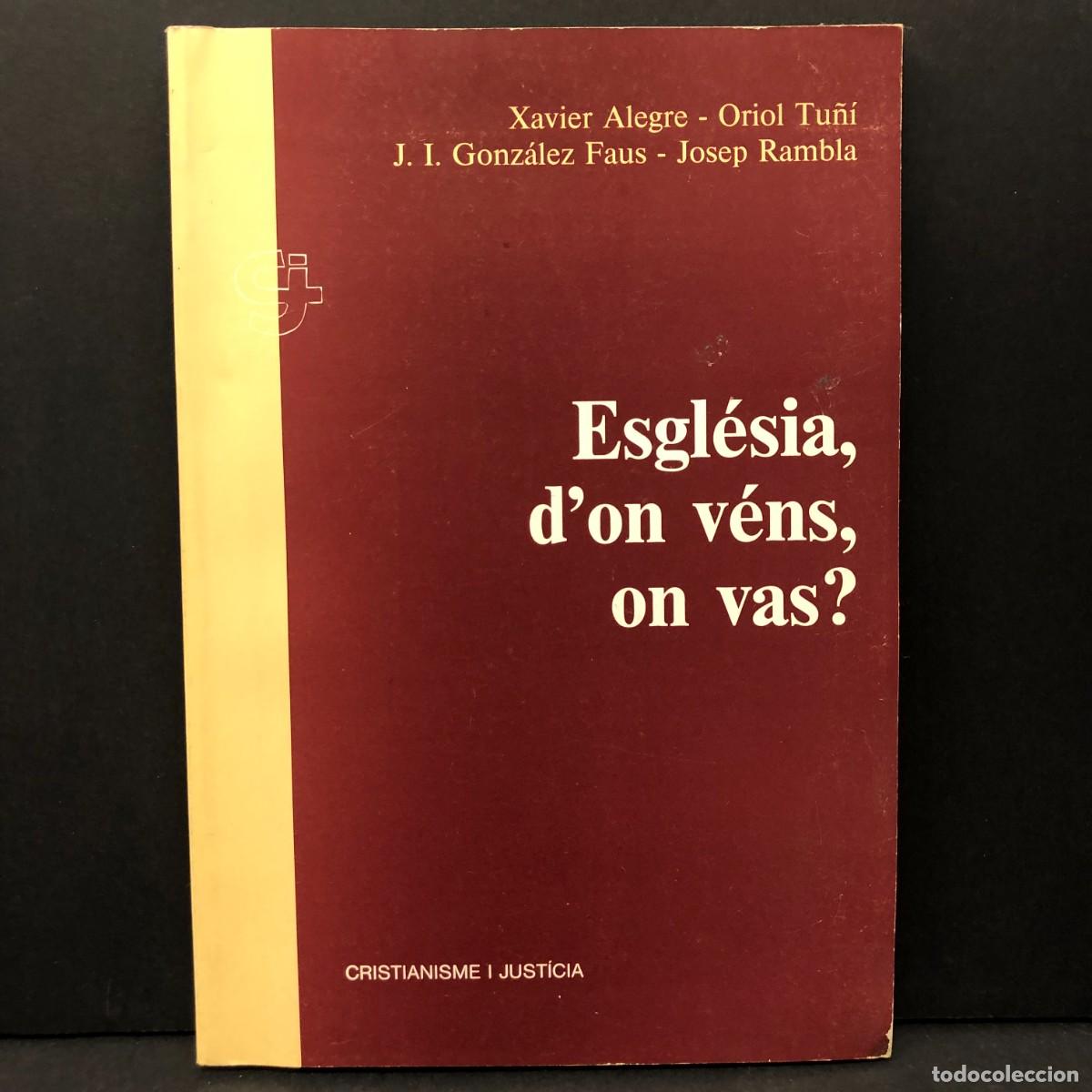 Libros de segunda mano: ESGL&Eacute;SIA, D'ON V&Eacute;NS, ON VAS? - X. ALEGRE, O. TU&Ntilde;&Iacute;, J.I. GONZ&Aacute;LEZ, J. RAMBLA - CIJ - 1989 / 3571