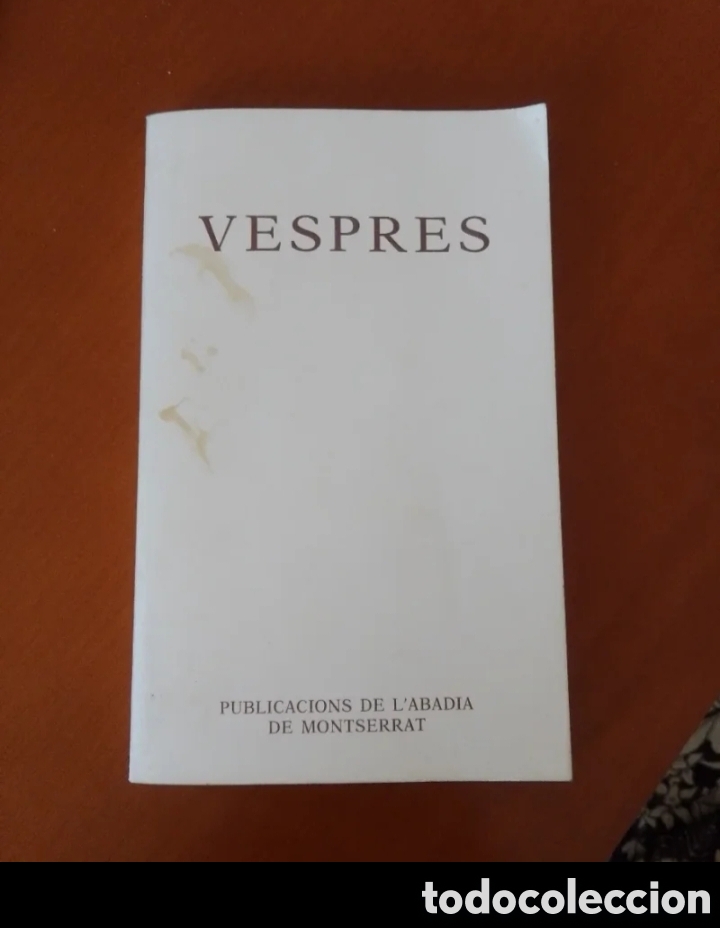 Libros de segunda mano: 1992. &rdquo;Vespres&rdquo; - Publicacions de l'Abadia de Montserrat (1992)