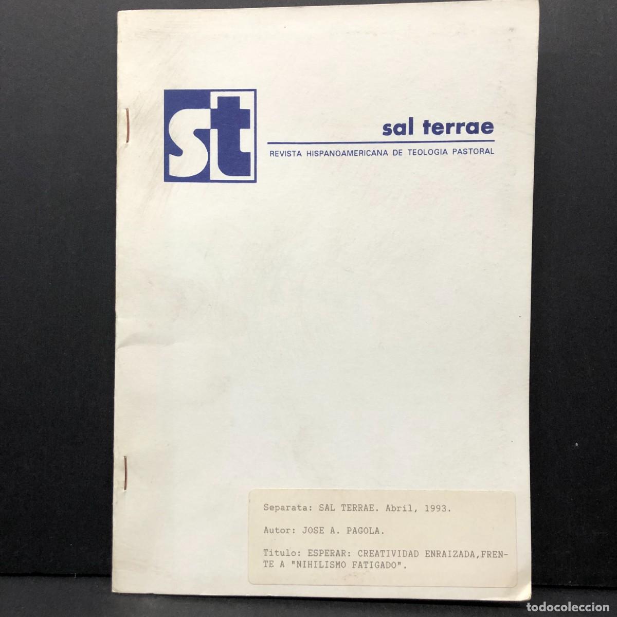 Livres d'occasion: SAL TERRAE - REVISTA DE TEOLOGIA PASTORAL - SEPARATA - JOSE A. PAGOLA - ABRIL 1993 / 3673