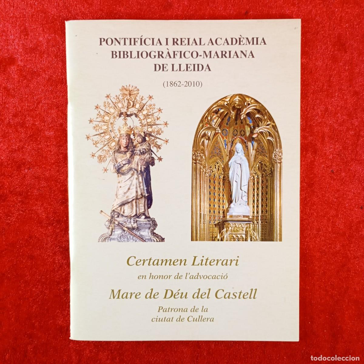 Libros de segunda mano: CERAMEN MARI&Agrave; LITERARI I EN HONOR A LA MARE DE D&Eacute;U DEL CASTELL PATRONA DE CULLERA / 3808