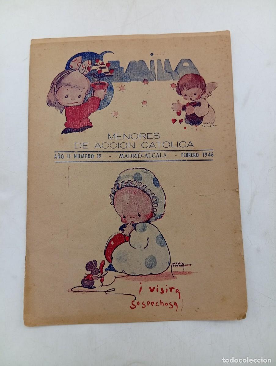 Libros de segunda mano: FAMILIA. MENORES DE ACCION CATOLICA. N&ordm; 12. FEBRERO 1946. &iexcl; VISITA SOSPECHOSA!