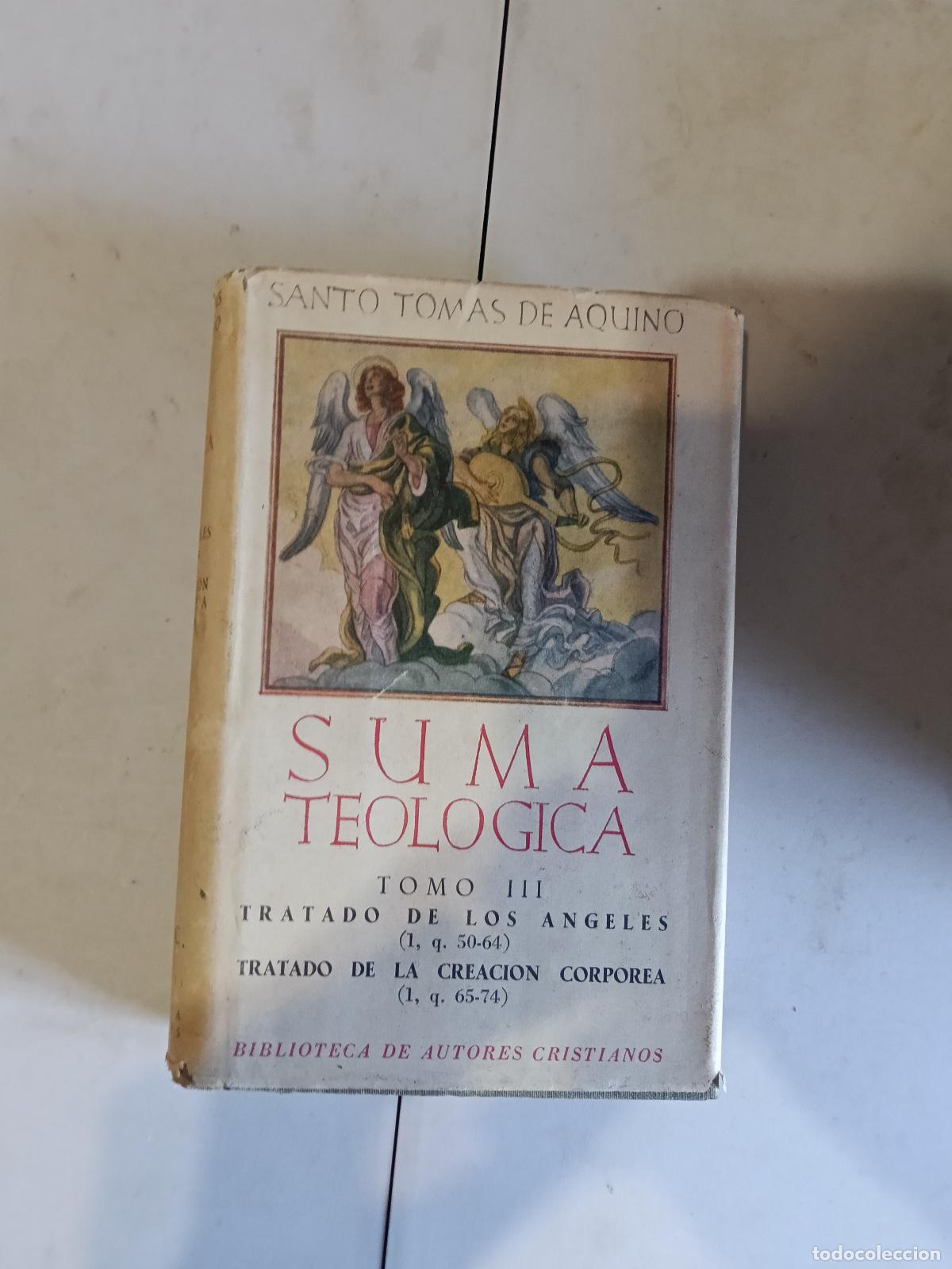 Libros de segunda mano: SUMA TEOLOGICA. III (1 Q.75-119): TRATADO DEL HOMBRE ; TRAT - SANTO TOMAS DE AQUINO 1&ordf; EDICION
